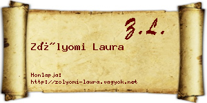 Zólyomi Laura névjegykártya