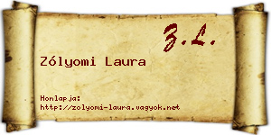 Zólyomi Laura névjegykártya